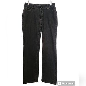 TravelSmith black 5 pocket jeans SZ 10